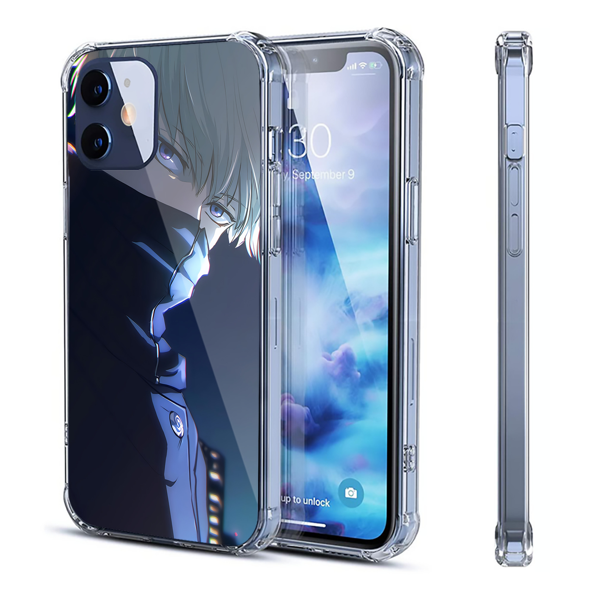 （画像用） 呪術廻戦 Jujutsu Kaisen 【iPhone 12シリーズ対応】透明スマホケース（クリアソフトケース）